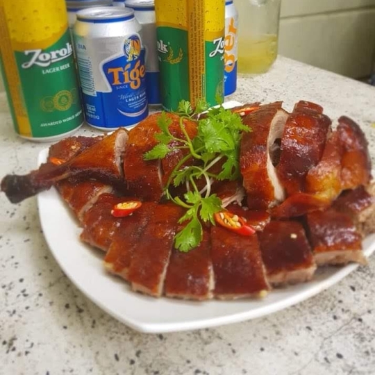 vịt quay 1/4 con