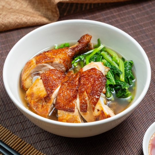 Mì 1/4 đùi gà xối mỡ
